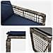 Set di Mobili da Esterno con cuscino 5 pcs Grigio e Blu Navy - Foto miniatura 9