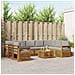 Set divani con cuscino 10 pcs Grigio Naturale e Chiaro - Foto miniatura 2