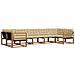 Set di divani da esterno con cuscino 7 pcs Naturale e Beige - Foto miniatura 1