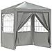 Tenda Party Grigio chiaro 200 x 200 x 240 cm PE e Acciaio - Foto miniatura 1