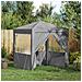 Tenda Party Grigio chiaro 200 x 200 x 240 cm PE e Acciaio - Foto miniatura 2