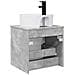 Mobile lavabo da parete Grigio Cemento 49 x 44,5 x 65 cm - Foto miniatura 3