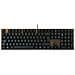 KC 200 MX tastiera Universale USB QWERTY Inglese Nero, Bronzo - Foto miniatura 1