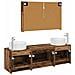 Set di mobili per il bagno 4 pcs Legno antico - Foto miniatura 8