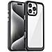 Custodia ""outer Space"" Nera Nera Con Cornice In Gel Per Iphone 16 Pro Max. - Foto miniatura 1
