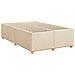 Letto box spring con materasso Crema 120 x 190 cm Tessuto - Foto miniatura 6