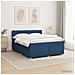 Letto box spring con materasso Blu 140 x 200 cm Tessuto - Foto miniatura 4