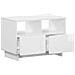 Supporto TV 60 x 34.5 x 40 cm Bianco Lucido - Foto miniatura 3