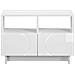 Supporto TV 60 x 34.5 x 40 cm Bianco Lucido - Foto miniatura 4