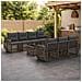 Set Divano da Giardino 8 pz Grigio polyrattan - Foto miniatura 2