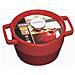 Cocotte 2 Maniglie con Coperchio ad Induzione 28 cm Rosso - Foto miniatura 2