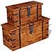 Tavolino da Salotto in Legno Massello 110x60x45 cm - Foto miniatura 4