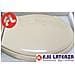 Coprivaso Coperchio Bagno Sedile Wc Modello K2 Colore Champagne - Foto miniatura 1
