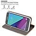 Custodia Compatibile Con Samsung Galaxy J5 2017 (us Version) In Grigio Chiaro Marrone - Coperchio Protettiva Con Chiusura Magnetica, Funzione Stand E Tasca Per Le Carte - Foto miniatura 2