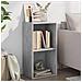 Libreria A 2 Ripiani Grigio Cemento 40x30x76,5 Cm Truciolato - Foto miniatura 4