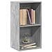 Libreria A 2 Ripiani Grigio Cemento 40x30x76,5 Cm Truciolato - Foto miniatura 6