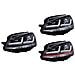 Faro Ledriving Golf 7 Nero Led Edizione Venire Sostituzione Del Faro Alogeno Aggiornare Ledbk Ledhl103 Solo Per Guida Una Sinistra (1 Set Completo) - Foto miniatura 5