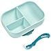 Set 913455 Per Pasti Piatto Con Scomparti In Silicone Ventosa Con Con Cucchiaio In Silicone Aderisce Al Tavolo / Ripiano Del Seggiolone Blu - Foto miniatura 3