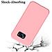 Custodia Compatibile Con Samsung Galaxy S7 Edge In Liquid Rosa - Coperchio Protettivo In Silicone Tpu Flessibile - Foto miniatura 6