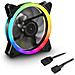 Ventola Case SHARK Blades PWM RGB 20x LED RGB Addressable 120 x 120 x 25 mm - Foto miniatura 2