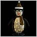 Figura Decorativa Natalizia Pinguino LED Tessuto Pregiato 60 cm - Foto miniatura 2