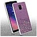 Custodia Compatibile Con Samsung Galaxy A6 2018 In Viola Con Glitter - Coperchio Protettivo In Silicone Tpu Flessibile Con Glitter Scintillanti - Foto miniatura 3