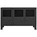 Credenza Nera Industriale 105x35x62 Cm In Metallo E Vetro - Foto miniatura 3