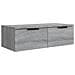 Armadietto A Muro Grigio Sonoma 68x30x20cm In Legno Multistrato - Foto miniatura 2