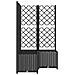 Fioriera da Giardino con Graticcio Nero 80x80x136 cm in PP - Foto miniatura 3