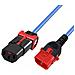 Ak5519 Cavo Di Alimentazione Blu 1,5 M Accoppiatore C13 Accoppiatore C14 - Foto miniatura 1
