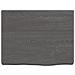 Ripiano Muro Marrone Scuro 40x30x (2-4) cm Massello Rovere Trattato - Foto miniatura 2