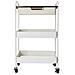 Carrello Per Verdure Elvia Bianco Metallo 46,5 X 30,5 X 75 Cm - Foto miniatura 1