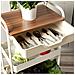 Carrello Per Verdure Elvia Bianco Metallo 46,5 X 30,5 X 75 Cm - Foto miniatura 2