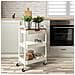 Carrello Per Verdure Elvia Bianco Metallo 46,5 X 30,5 X 75 Cm - Foto miniatura 3