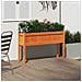 Fioriera Giardino Gambe Marrone Cera 110x31x70 Cm Massello Pino - Foto miniatura 3