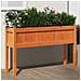 Fioriera Giardino Gambe Marrone Cera 110x31x70 Cm Massello Pino - Foto miniatura 1