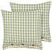 Set Di 2 Cuscini Talya 45 X 45 Cm Verde Oliva Trama A Scacchi - Foto miniatura 6
