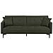 Divano Letto 3 Posti Lucan Tessuto Verde Scuro - Foto miniatura 5