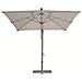 Ombrellone Da Giardino 3x3 Mt Con 8 Stecche In Alluminio Intercambiabili Force One - Black - Foto miniatura 6