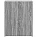 Schedario Grigio Sonoma 60x32x77,5 Cm In Legno Multistrato - Foto miniatura 2