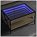 Tavolino Da Salotto Con Led Infinity Rovere Sonoma 70x50x38 Cm - Foto miniatura 1