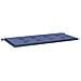 Cuscino Panca Da Giardino Blu Marino 120x50x3 Cm Tessuto Oxford - Foto miniatura 2