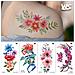 Tatuaggio Temporaneo Floreale   D - Foto miniatura 3