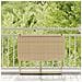 Tavolino Da Giardino Pieghevole Beige 90x51x75 Cm In Polyrattan - Foto miniatura 3