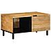 Tavolino Da Salotto Marrone 80x50x40 Cm Legno Massello Di Mango - Foto miniatura 1