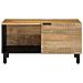 Tavolino Da Salotto Marrone 80x50x40 Cm Legno Massello Di Mango - Foto miniatura 2