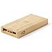 Power Bank Natura Bambù Qi 5w. 10000 Mah. Ricarica Solare. 2 Uscite Usb E 1 Type C. Ingresso Micro Usb E Type C 7,9x14,9x2 Cm. Colore Del Legno - Foto miniatura 6