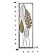 Decorazione In Metallo 3d Foglia 52 - Oro - Metallo - 30,5x2,5x99,5 Cm - Foto miniatura 8