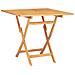 Tavolo Da Giardino Pieghevole 85x85x76cm Legno Massello Di Teak - Foto miniatura 1