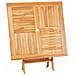 Tavolo Da Giardino Pieghevole 85x85x76cm Legno Massello Di Teak - Foto miniatura 4